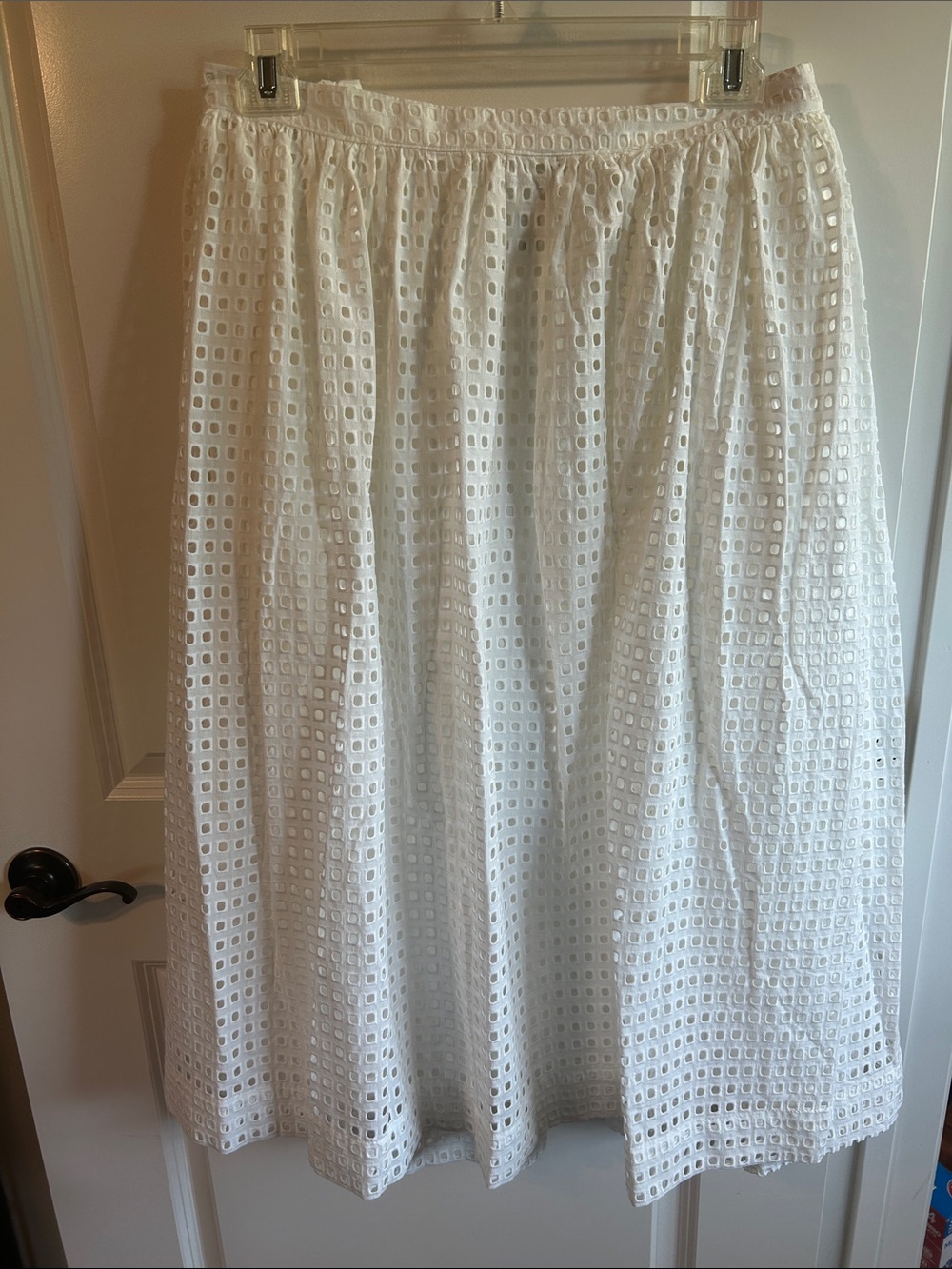 White Kate Spade x Target eyelet Lace Maxi Skirt